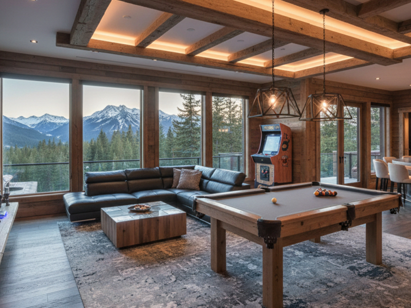 salle de jeux, salle de sport, SPA, cave à vin